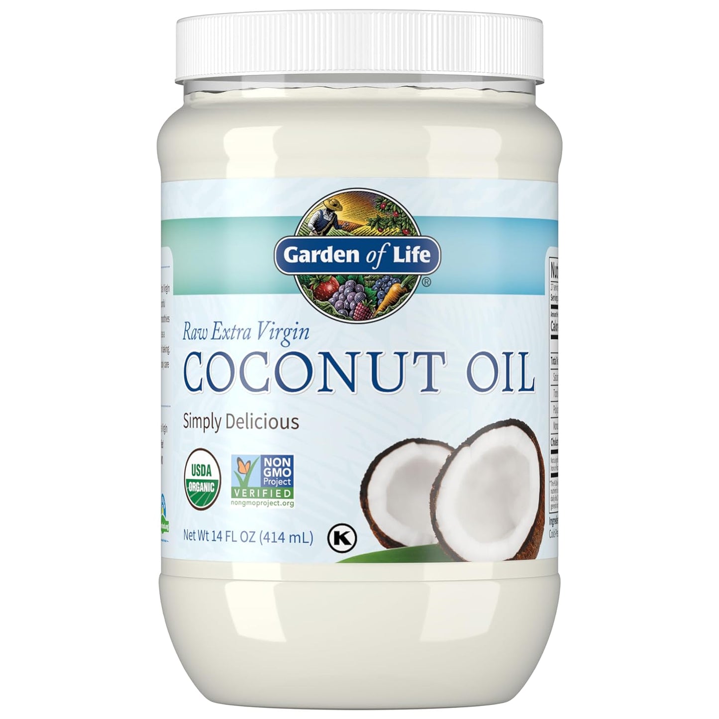 Raw Extra Virgin Coconut Oil - 14 Fl Oz (414 Ml)