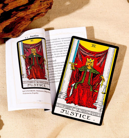 Original Tarot Card Deck with Guidebook and Linen Bag - Classic Smith Artwork, Standard Tarot Deck for All Skill Levels