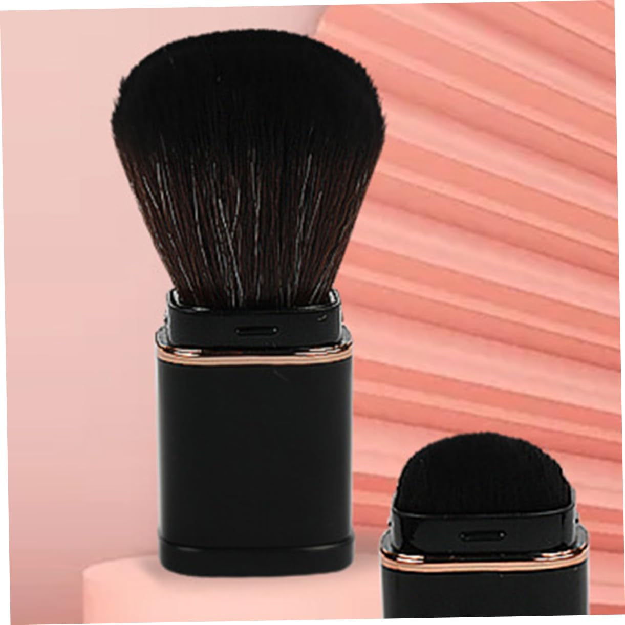Multifunctional Travel Size Makeup Brush Set with Retractable Blush Brush