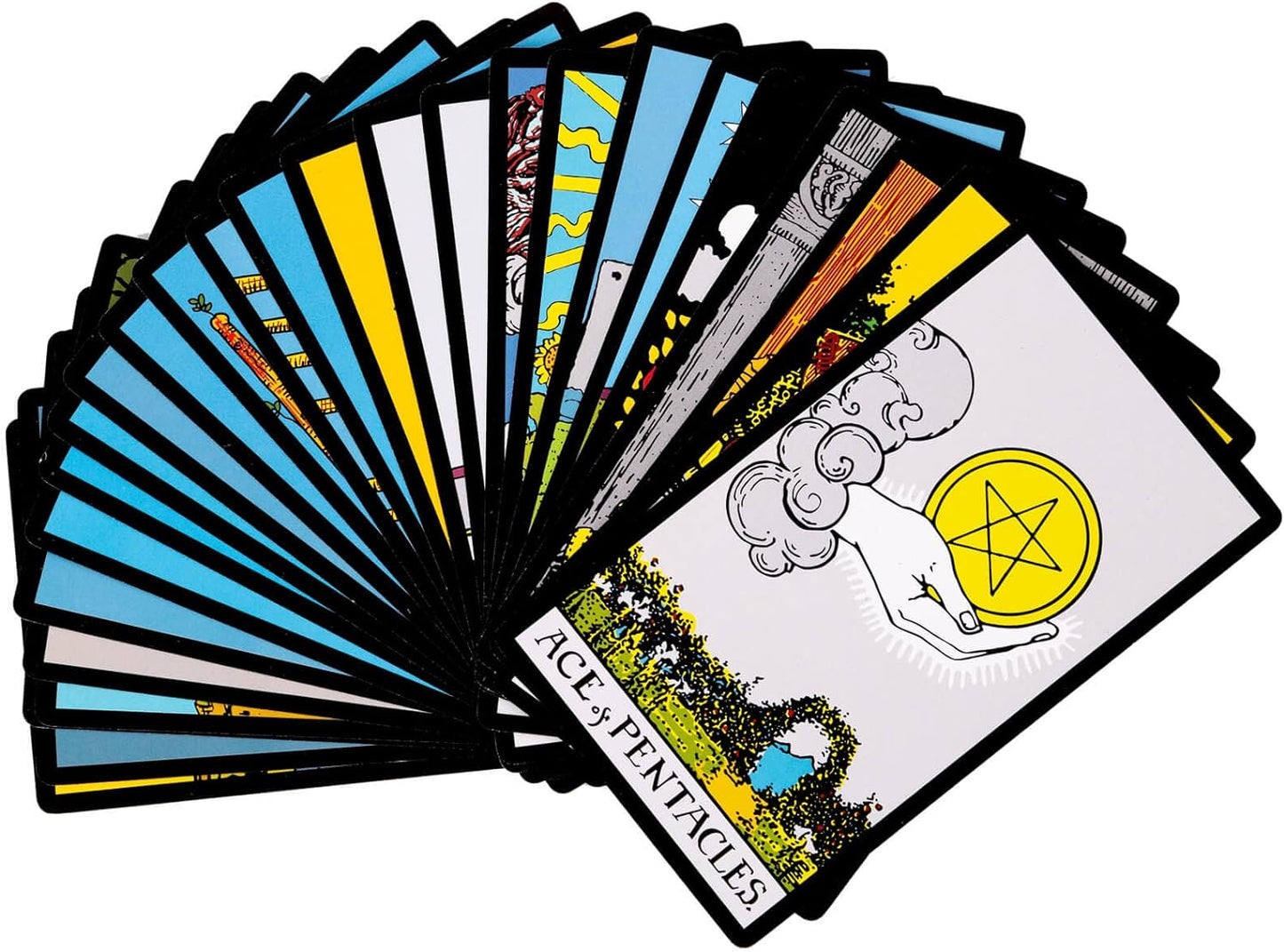 Original Tarot Card Deck with Guidebook and Linen Bag - Classic Smith Artwork, Standard Tarot Deck for All Skill Levels